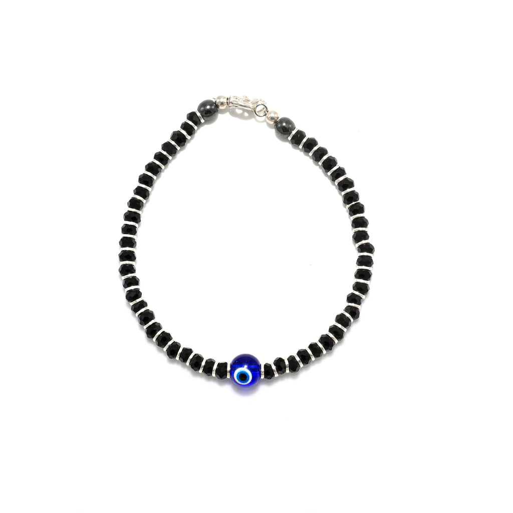 Elegant 22kt Gold Beaded Couple Bracelets – Black & Gold Design