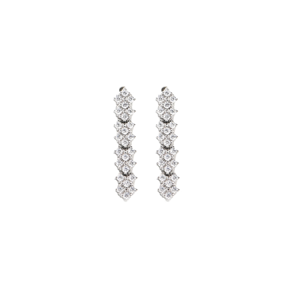 Beautiful 925 Sterling Silver Cubic Zirconia Necklace & Earrings Set for Women