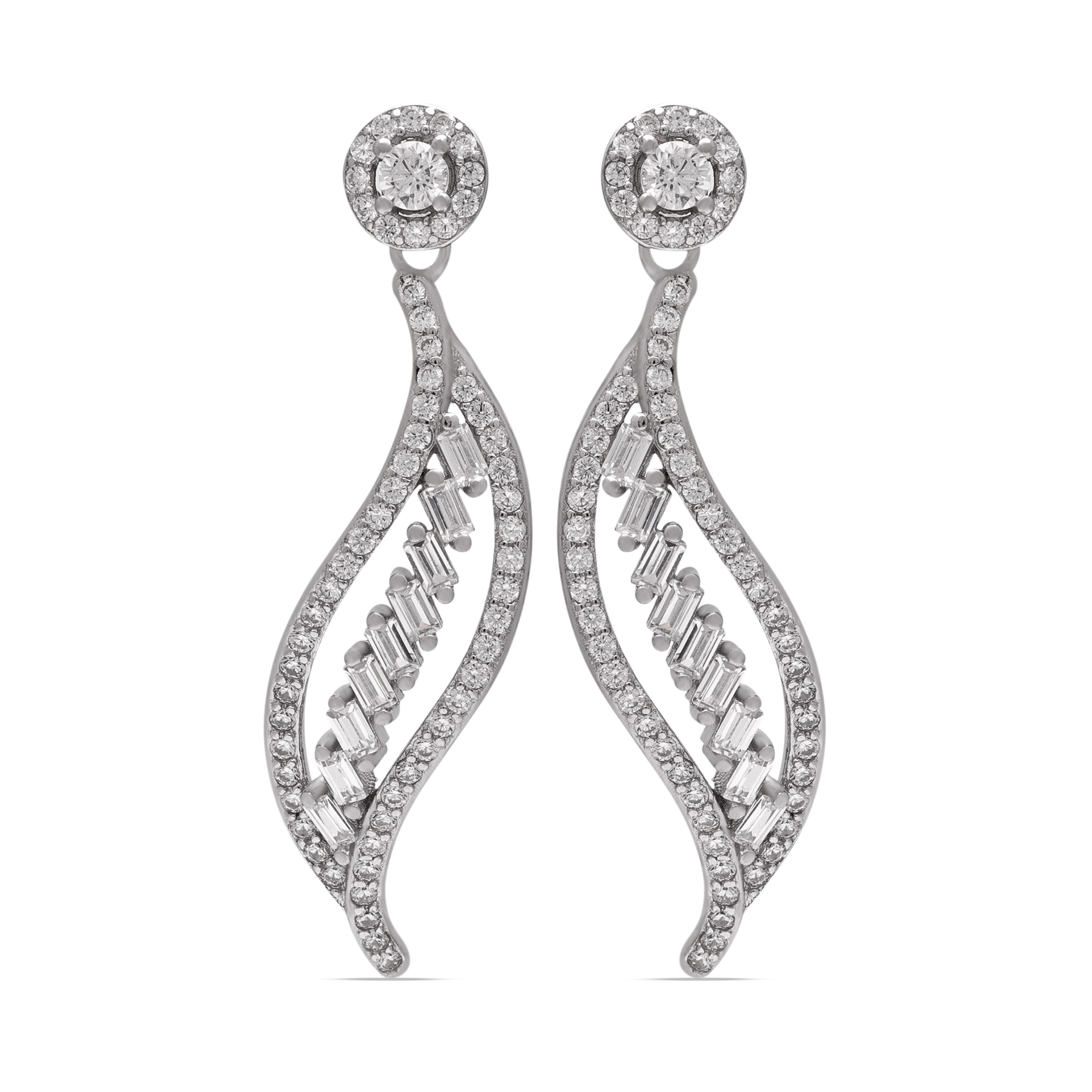925 Sterling Silver Drop Earrings | Statement Dangle Studs
