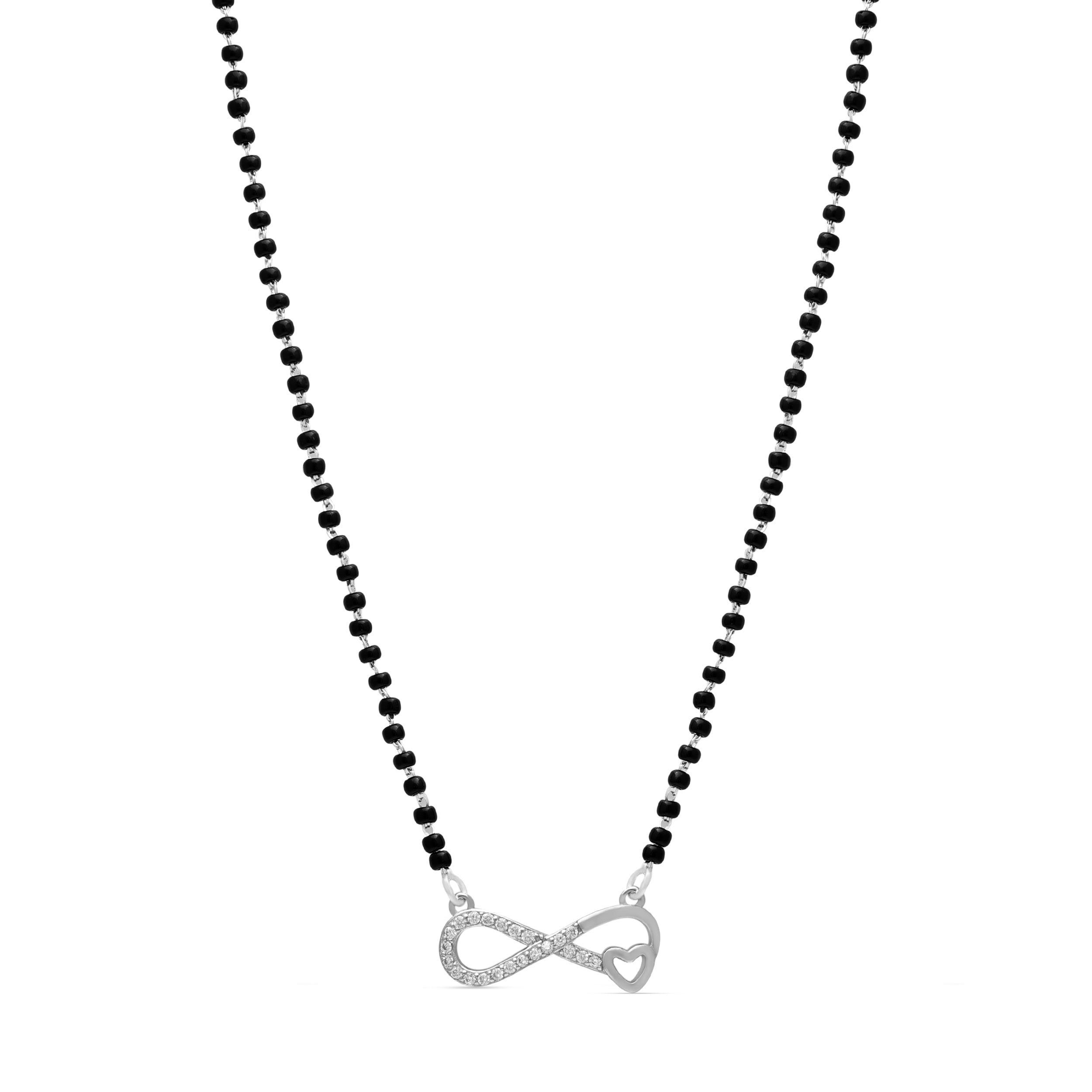 925 Sterling Silver Mangalsutra | Princess & Brilliant Cut CZ