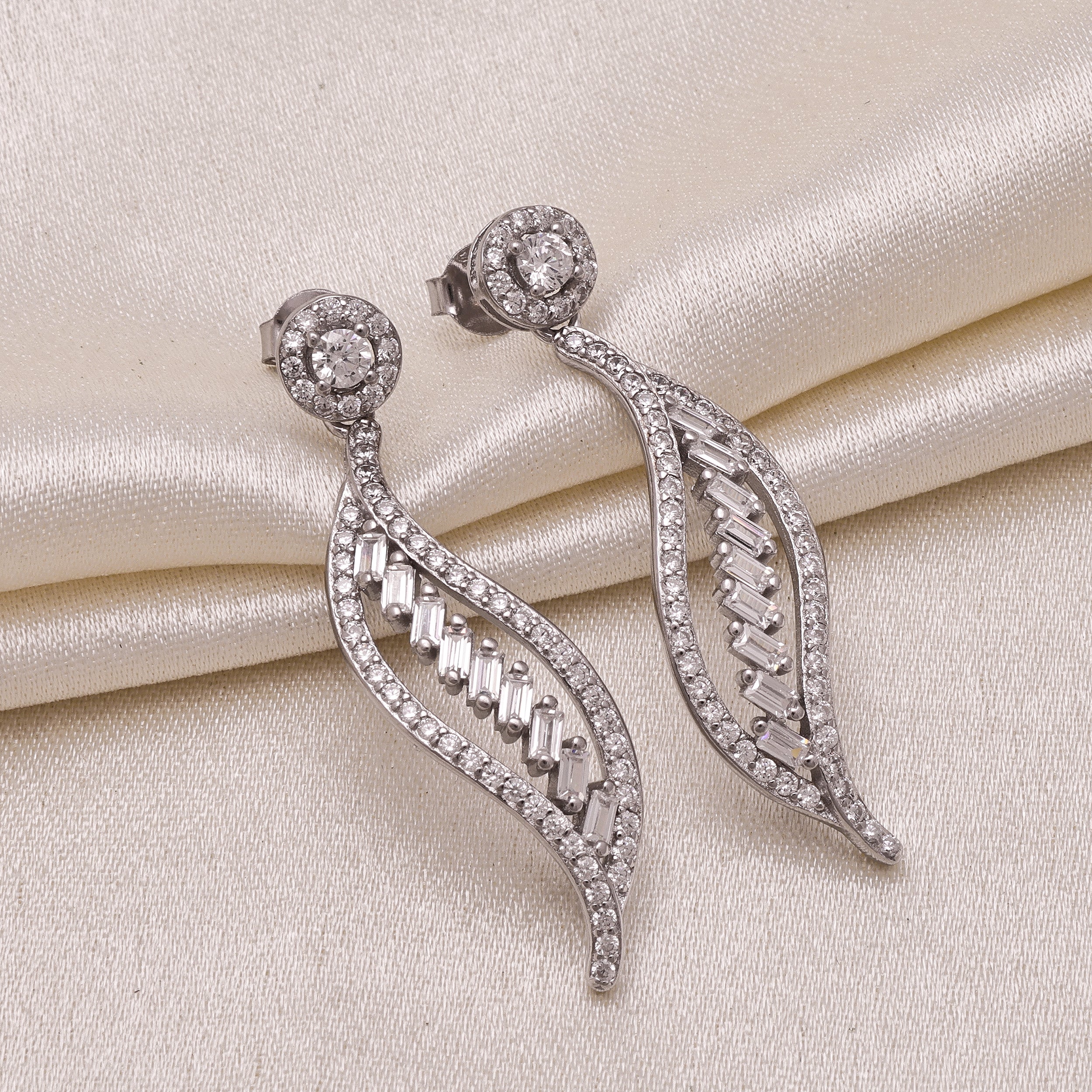 925 Sterling Silver Drop Earrings | Statement Dangle Studs