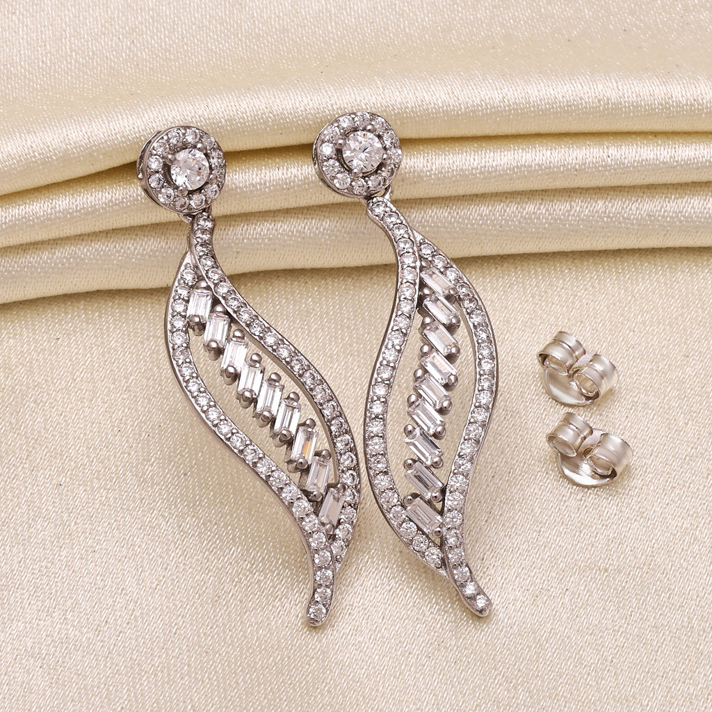 925 Sterling Silver Drop Earrings | Statement Dangle Studs