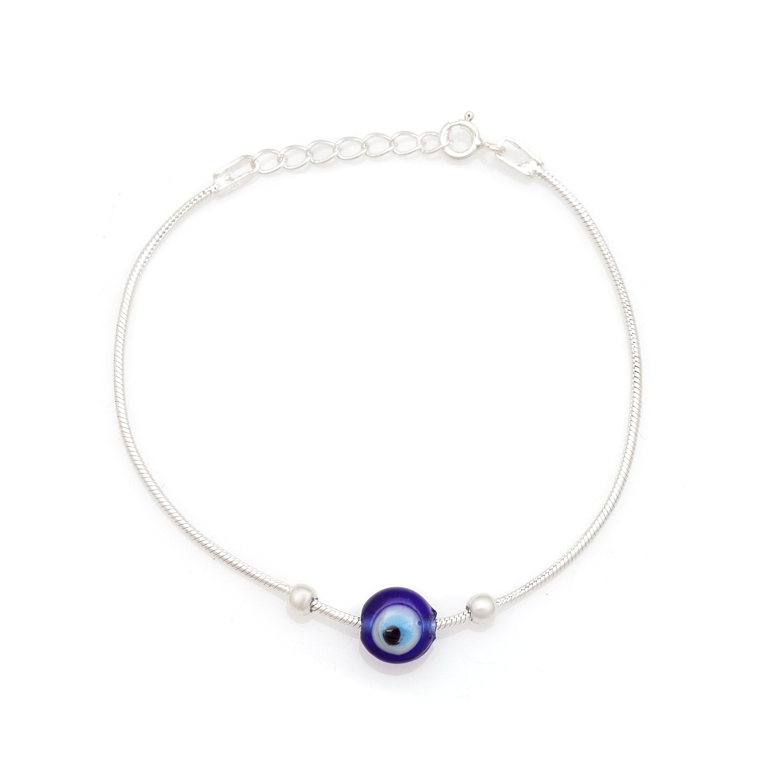 925 Sterling Silver Evil Eye Bracelet – Sophisticated, Polished & Timeless Design