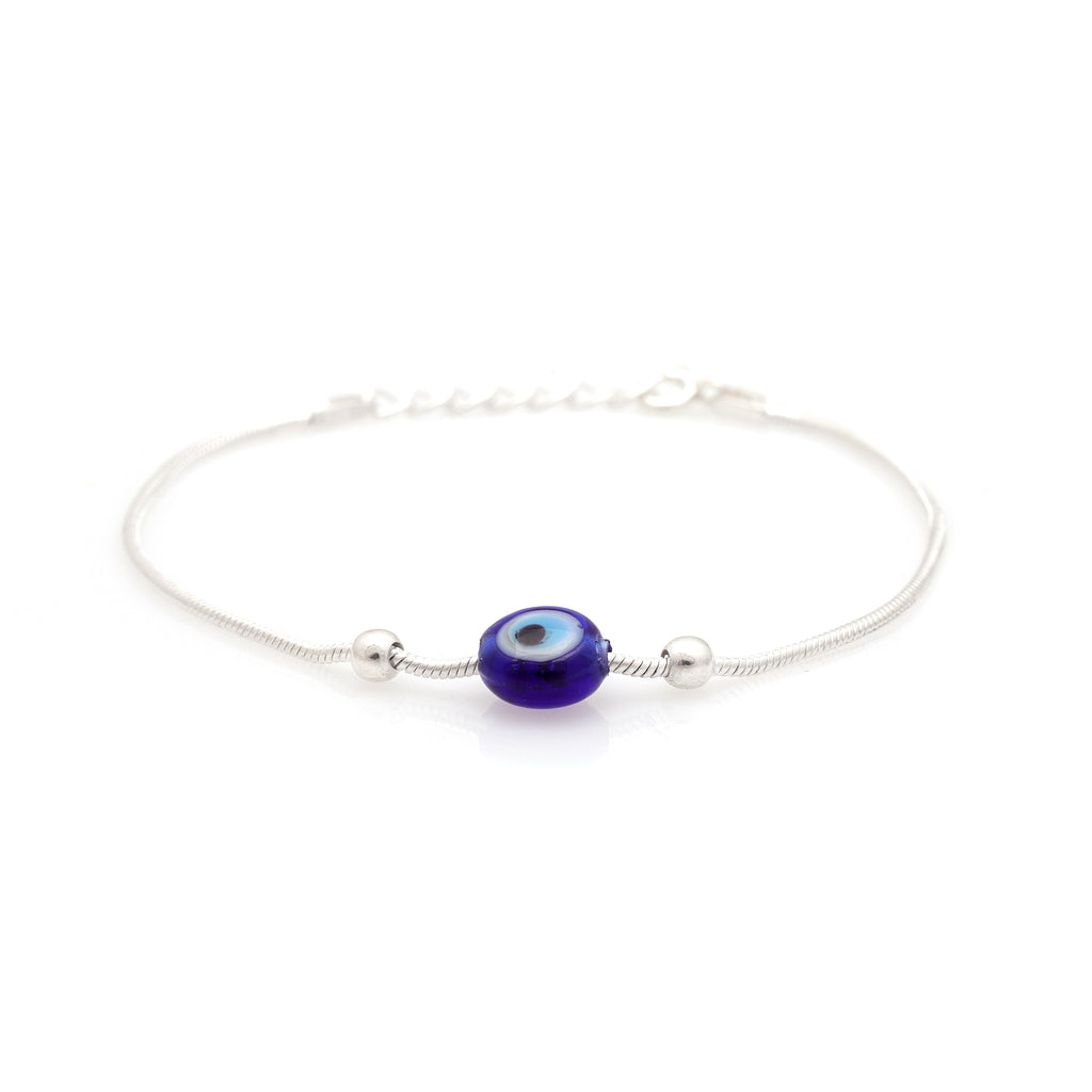 925 Sterling Silver Evil Eye Bracelet – Sophisticated, Polished & Timeless Design
