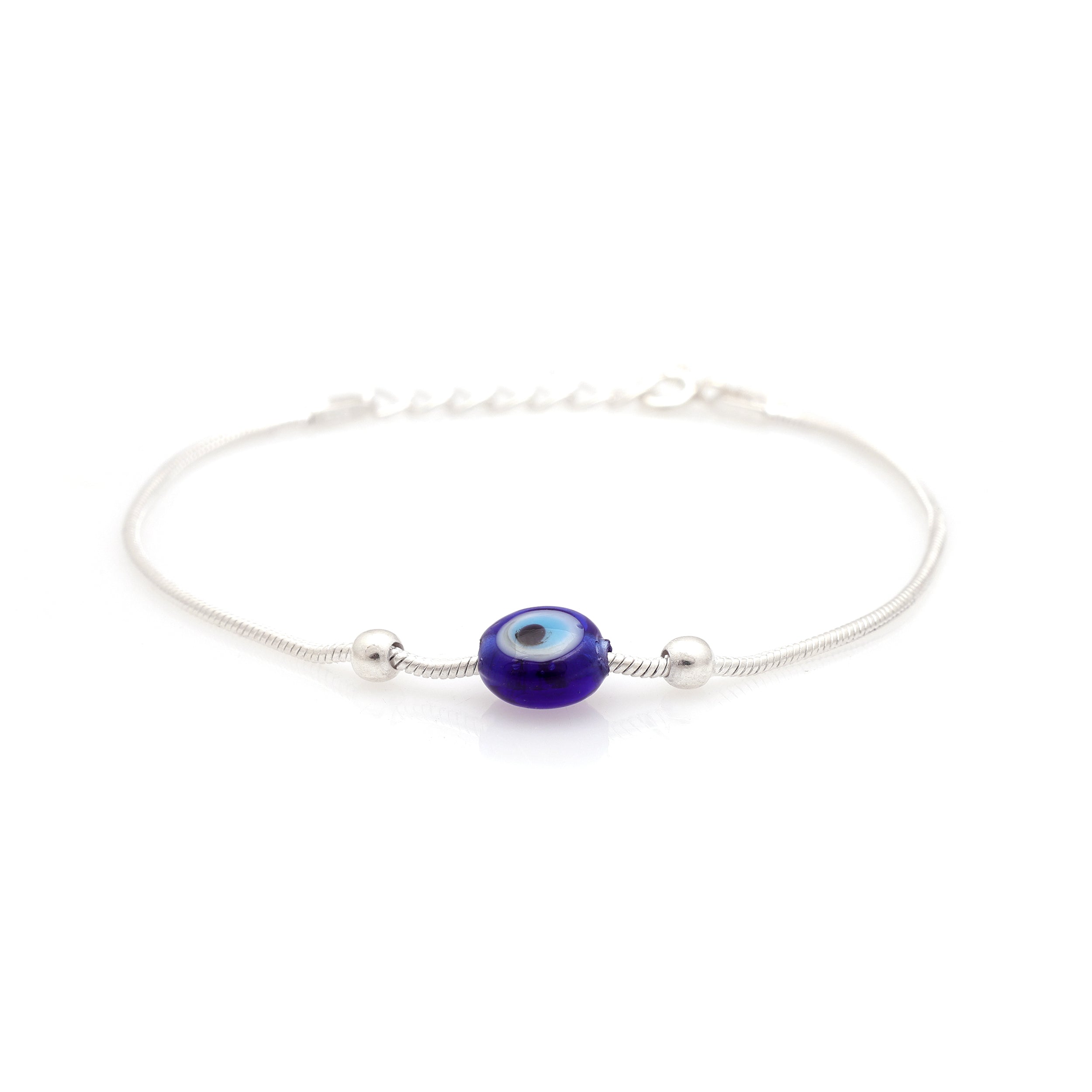 925 Sterling Silver Evil Eye Bracelet – Sophisticated, Polished & Timeless Design