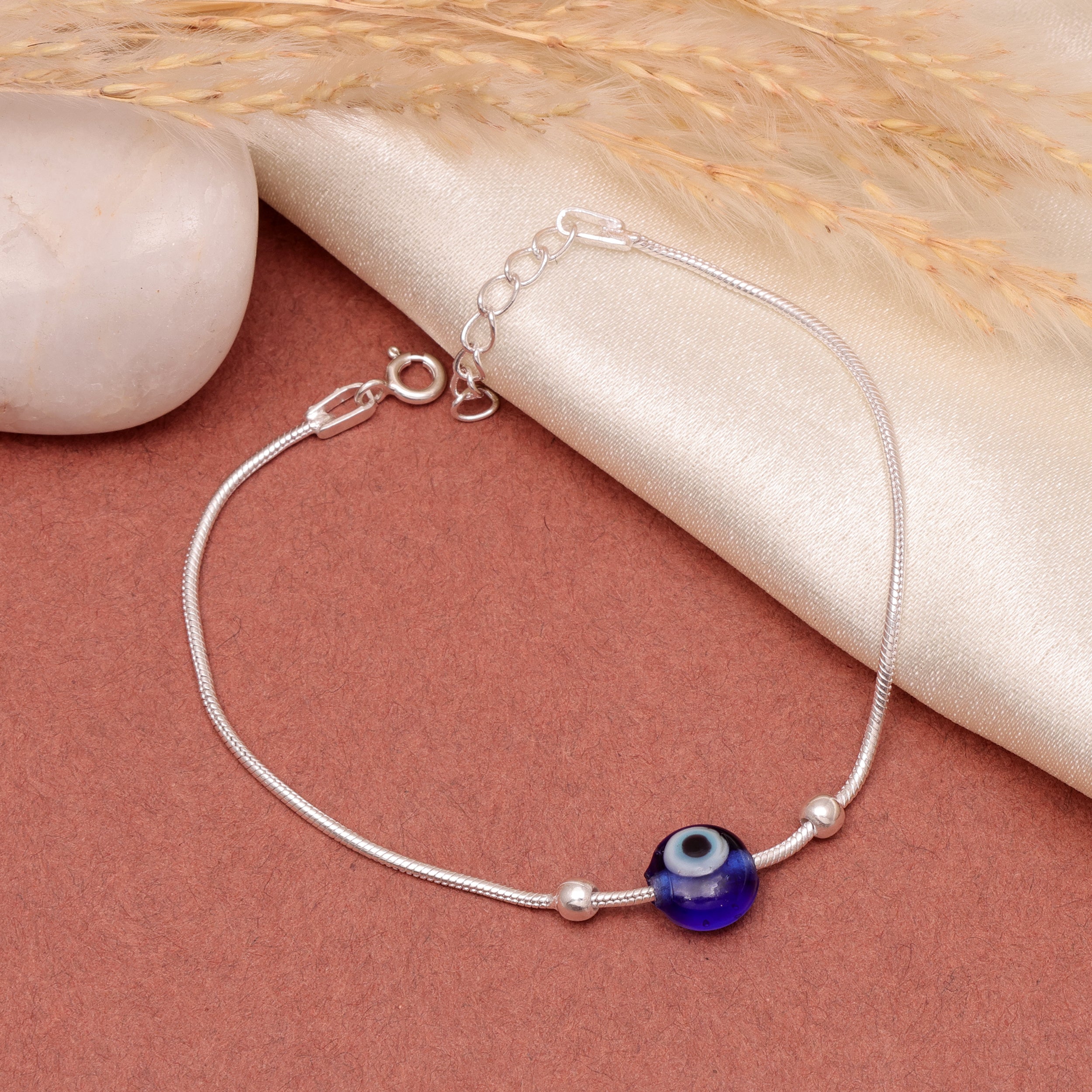 925 Sterling Silver Evil Eye Bracelet – Sophisticated, Polished & Timeless Design
