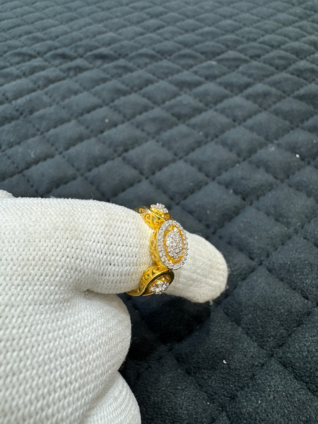 Trendy 925 Sterling Silver Round Cut Cubic Zirconia Ring for Women  Fashion Cocktail Jewelry