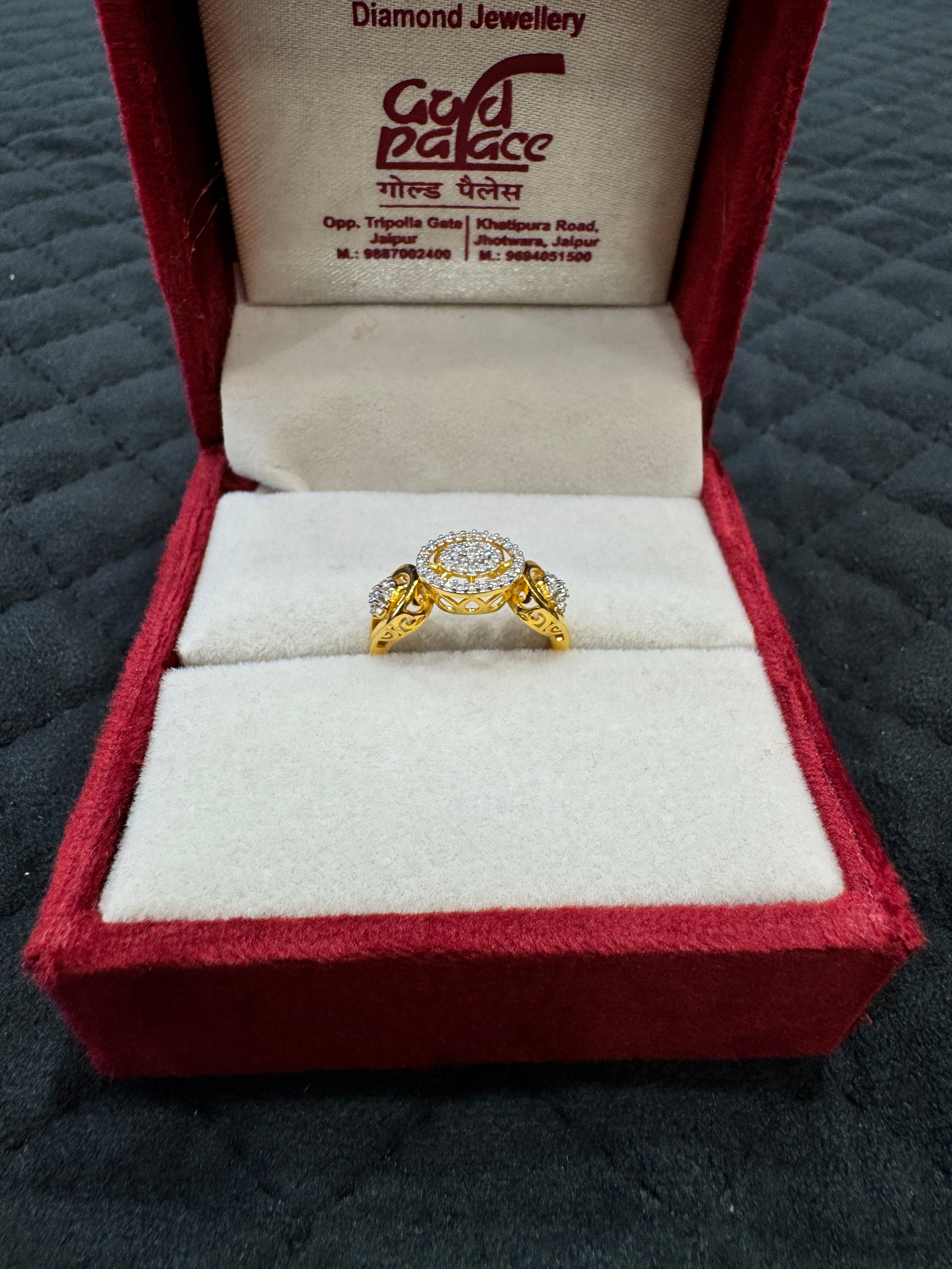 Trendy 925 Sterling Silver Round Cut Cubic Zirconia Ring for Women  Fashion Cocktail Jewelry