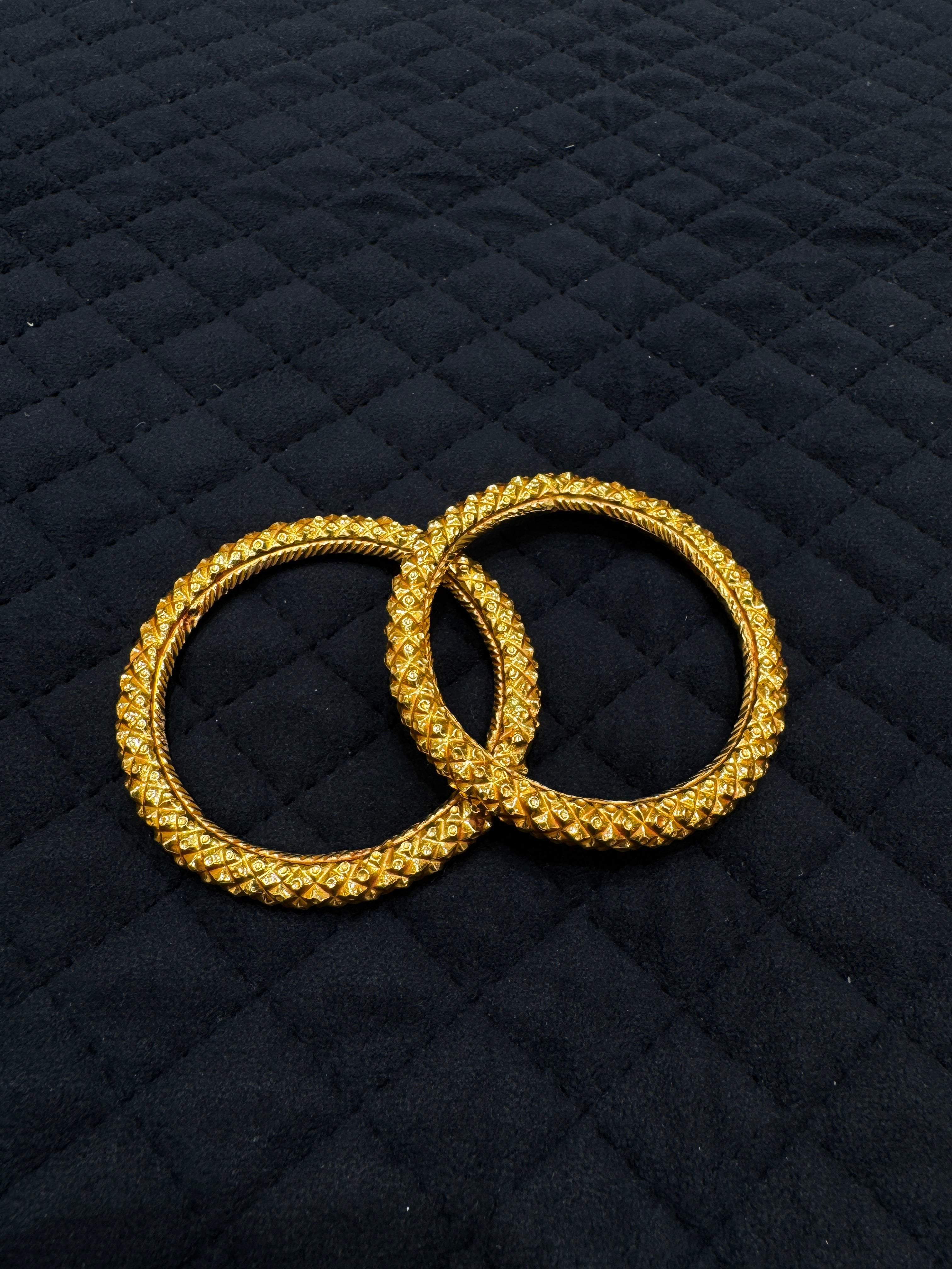 22KT Gold Classic Bangles (Pair), Everyday Wear