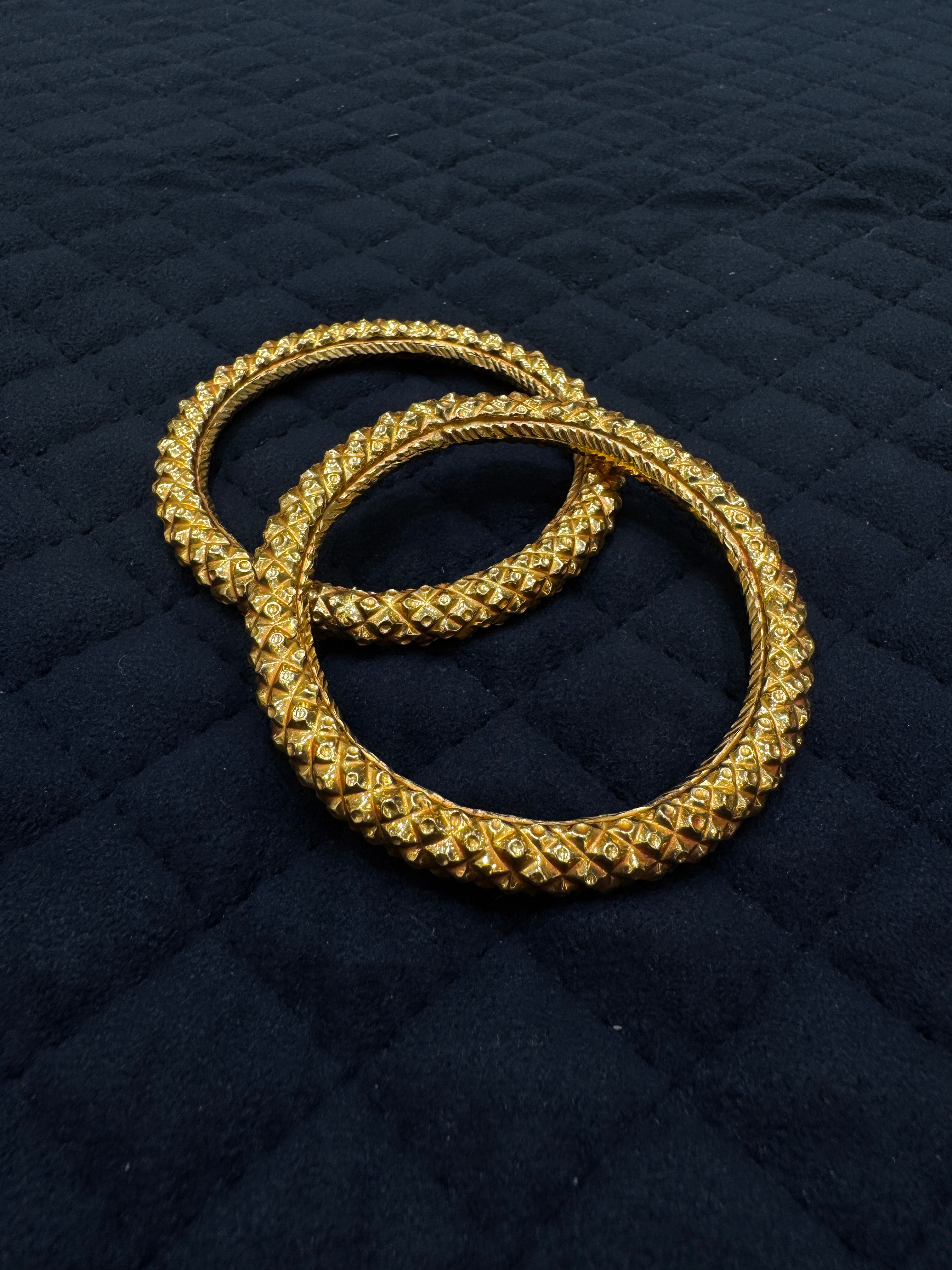 22KT Gold Classic Bangles (Pair), Everyday Wear
