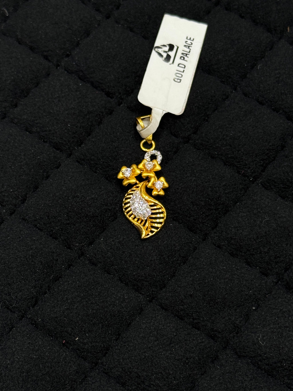 Elegant 22kt Hallmarked Gold CZ Pendant for Daily & Occasion Wear