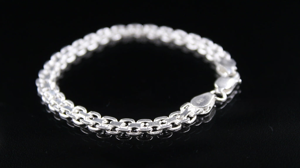 Link Bracelet 925 Sterling Silver Men Jewellery Gift for Husband