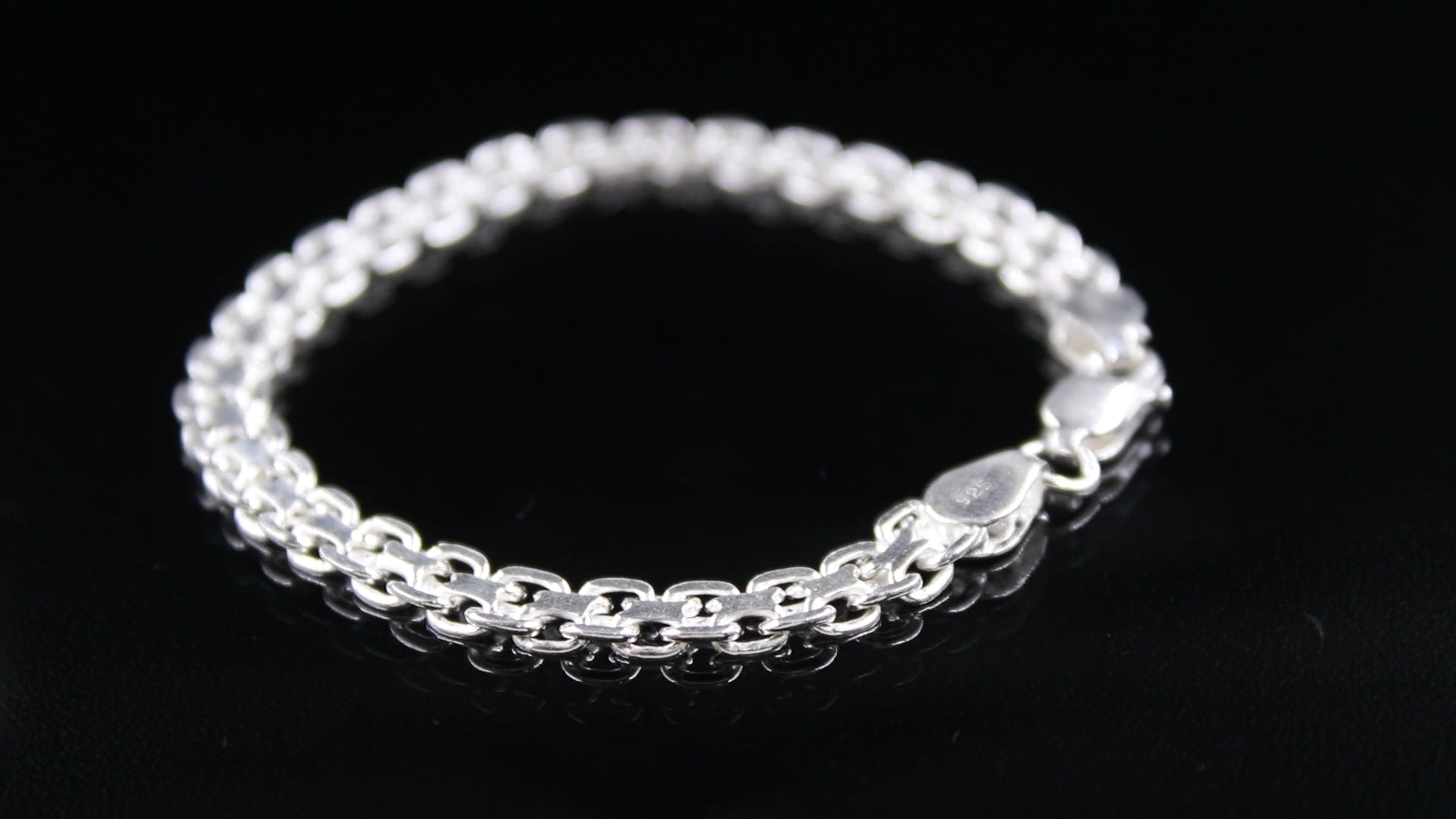 Link Bracelet 925 Sterling Silver Men Jewellery Gift for Husband