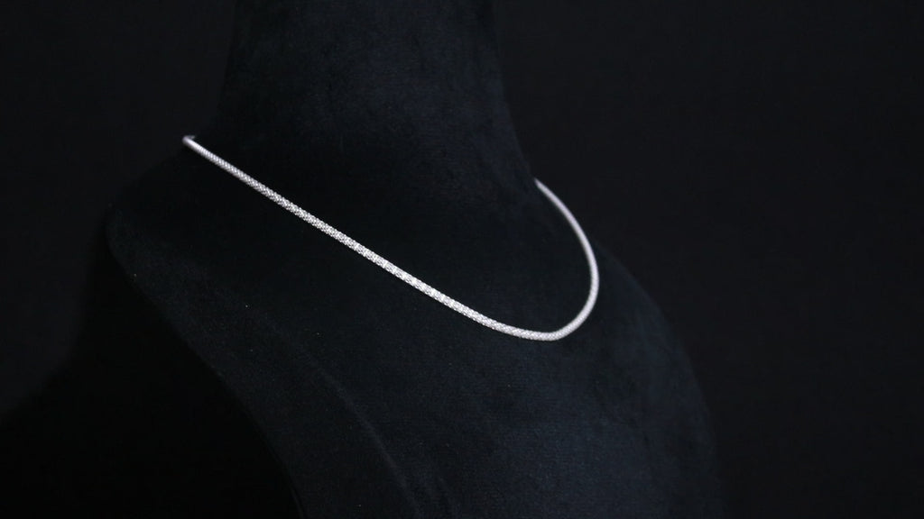 Unisex 925 Silver Chain Necklace – Modern Classic Design