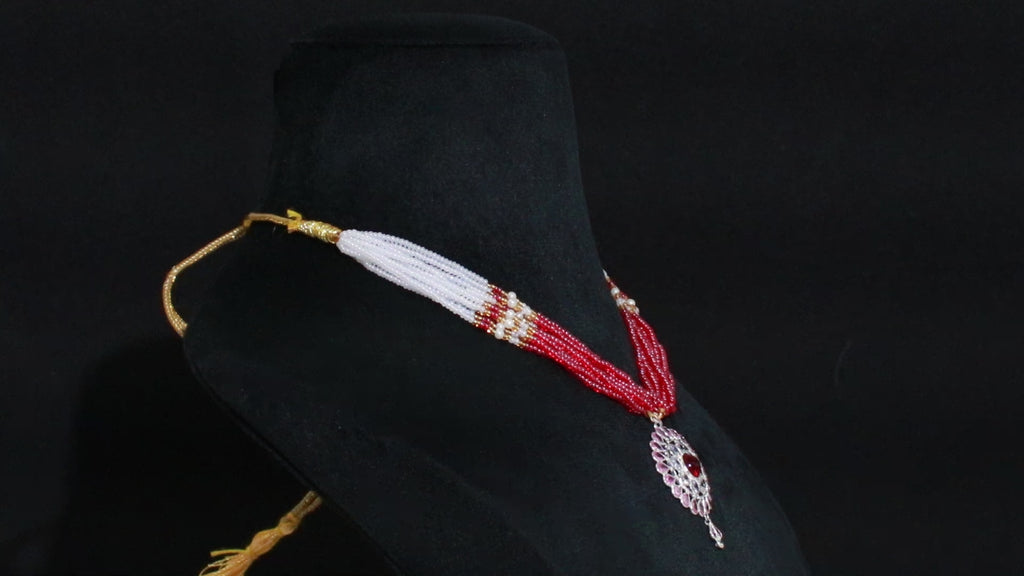 Elegant CZ Stone Necklace in 925 Sterling Silver with Brilliant Round Cut Wedding Wear