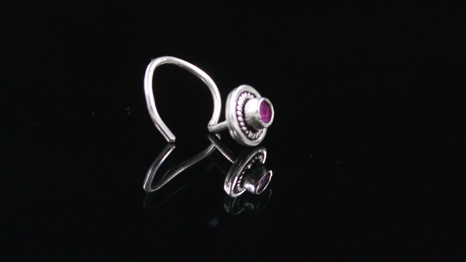 Brilliant Round CZ Nose Pin – Sterling Silver Gift for Her