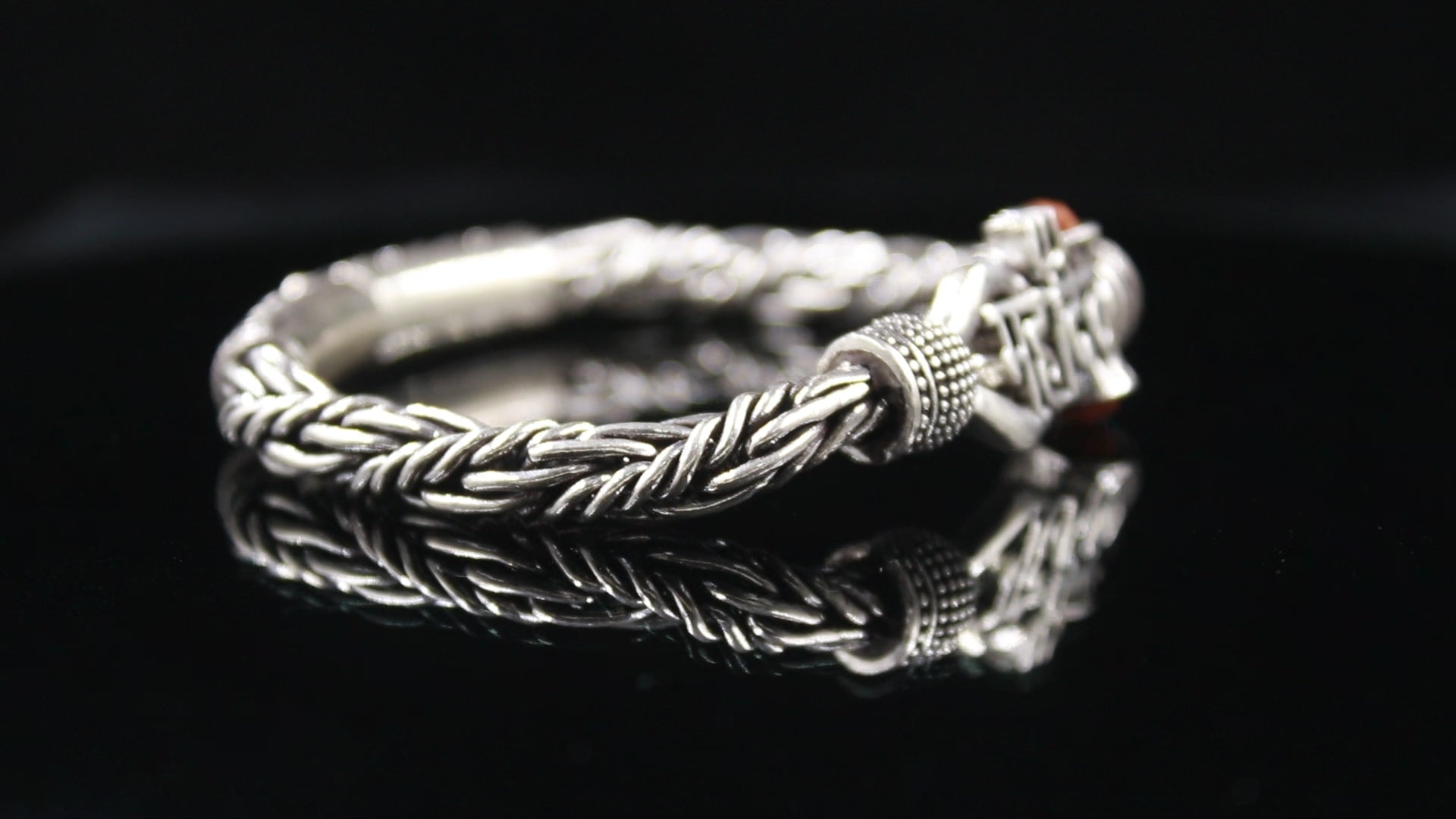 Mahadev Bracelet Oxidised 925 Sterling Silver Bracelet Gift for Him
