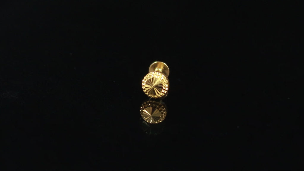 18KT Gold Minimal Nose Ring, Daily Wear