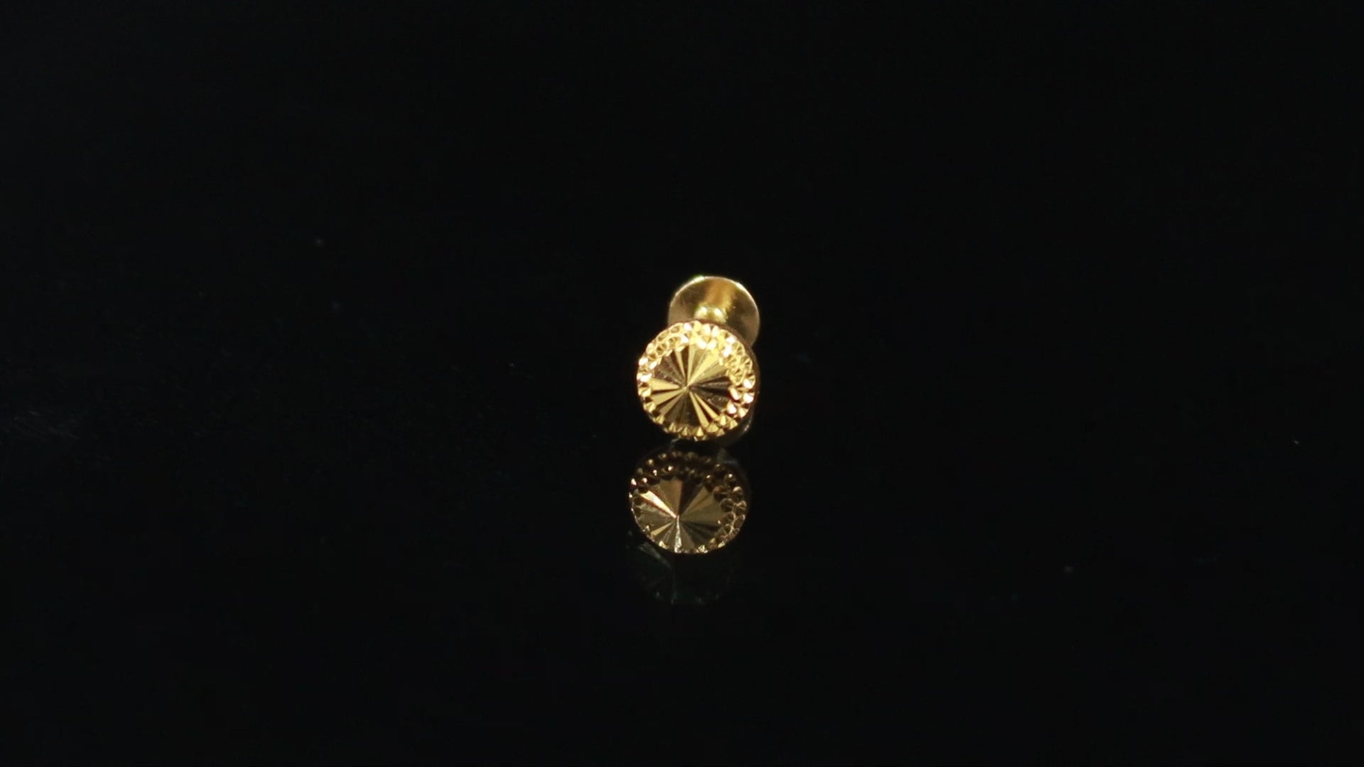 18KT Gold Minimal Nose Ring, Daily Wear